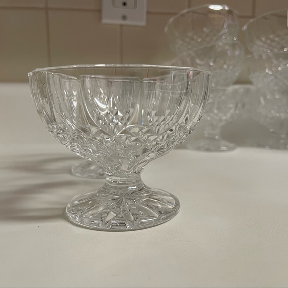 (4) Vintage Cut Crystal Dessert Bowls - Picture 2 of 6